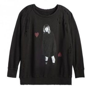 Official Taylor Swift Distressed Sweatshirt